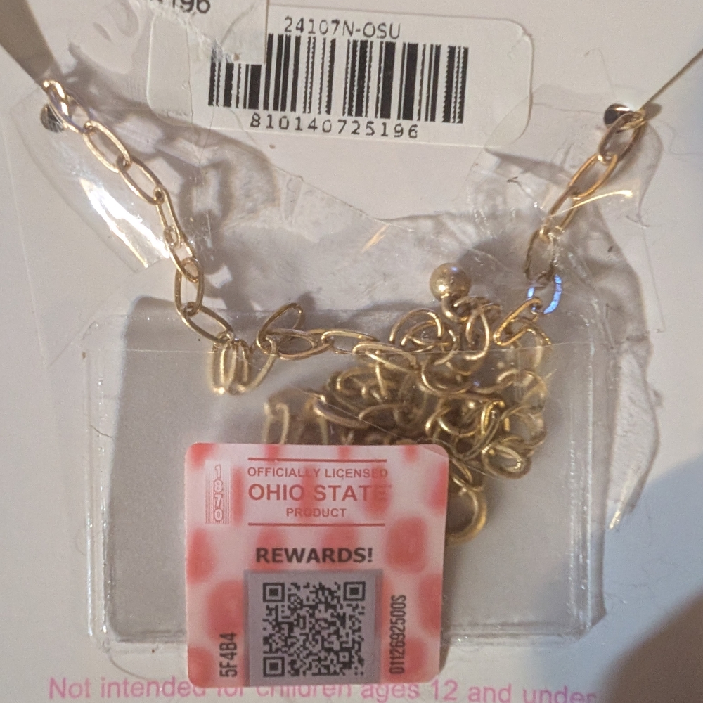 Two New Gold Ohio State Necklace - Picture 6 of 7